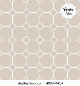 Octagon And Square Shape Vector Pattern