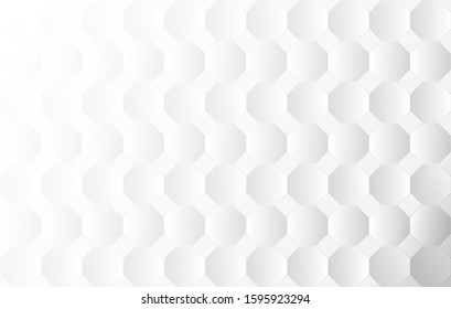 octagon texture abstract White Background, vector monochrome geometric elegant luxury cool style.