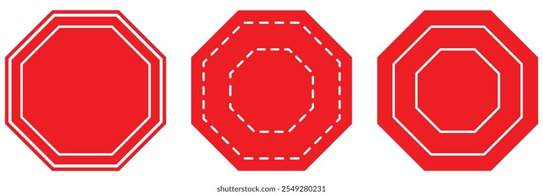octagon vector icon segmented diagrams of geometric figures,  geometric octagonal eight sided  polygon octagon on isolated background eps 10.