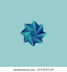 Icono octogonal formando un vórtice de tormenta. Adecuado para una variedad de necesidades digitales y de impresión.