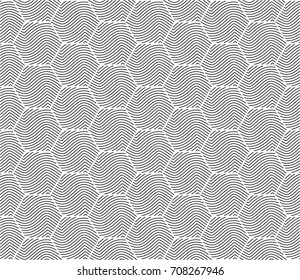 Octagonal line pattern for wallpaper, background, textile. Set 1
