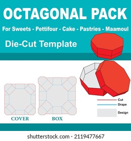 Octagonal pack with Die-Cut Template