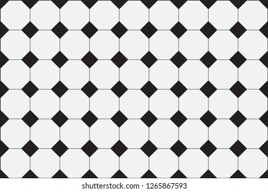octagonal and square retro background