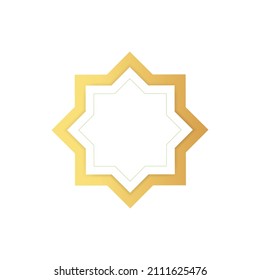 Octagonal symbol or pattern with oltline