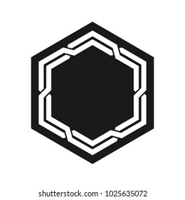 Octagonal Vector Logo. Octagram Logo.