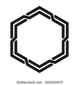 Octagonal Vector Logo. Octagram Logo.