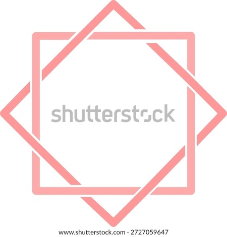 octagram vector. islamic vibes. ramadhan theme. flat icon design. simple islamic vector.