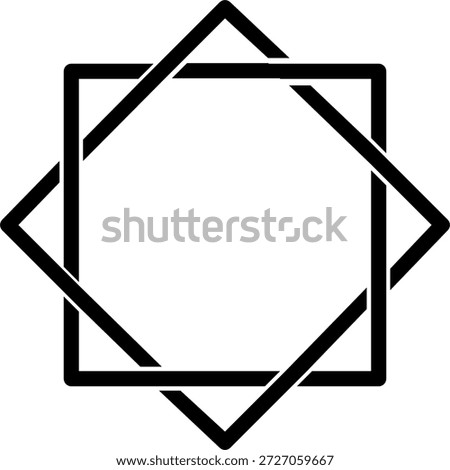 octagram vector. islamic vibes. ramadhan theme. flat icon design. simple islamic vector.