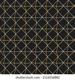 Octahedron abstract geometric pattern vector file. A geometric vector background. Blue-black and gold texture.