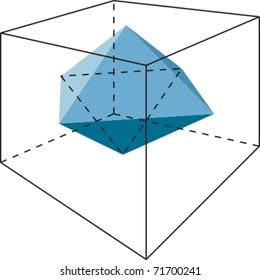 Octahedron inside a cube