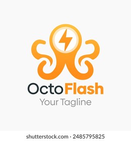 Octo Flash Logo Vector Template Design. Good for Business, Start up, Agency, and Organization