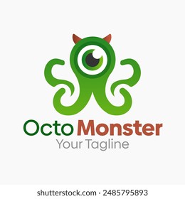 Octo Monster Logo Vector Template Design. Good for Business, Start up, Agency, and Organization