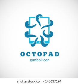 Octo Pad Symbol Icon or Logo Template