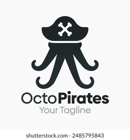 Octo Pirate Logo Vector Template Design. Good for Business, Start up, Agency, and Organization