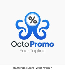 Octo Promo Logo Vector Template Design. Good for Business, Start up, Agency, and Organization