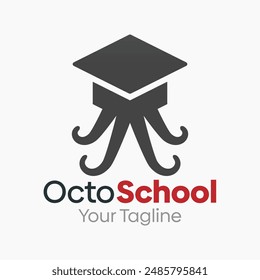 Octo School Logo Vector Template Design. Good for Business, Start up, Agency, and Organization