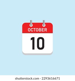 October 10 Concept Design. Vector Illustration.	