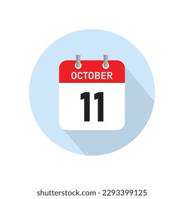 Diseño de Conceptos del 11 de octubre. Ilustración vectorial.	
