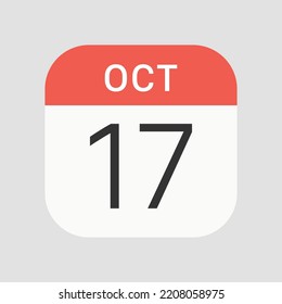 October 15 icon isolated on background. Calendar symbol modern, simple, vector, icon for website design, mobile app, ui. Vector Illustration