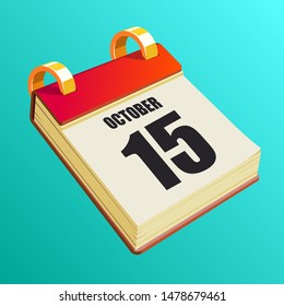 October 15 on Red Calendar