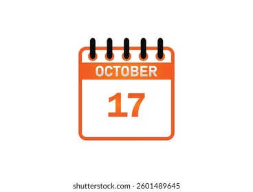 October 17 Calendar Icon – Important Events, Reminders, and Holidays