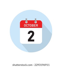 Diseño de Conceptos 2 de Octubre. Ilustración vectorial.	