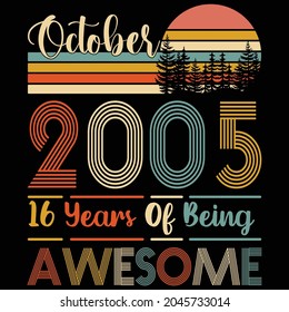 
october 2005 16 years of being awesome