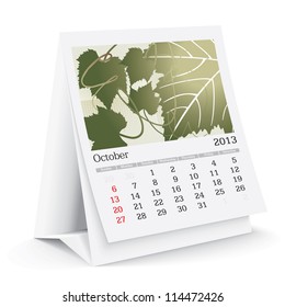october 2013 desk calendar