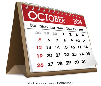 October 2014 Calendar.