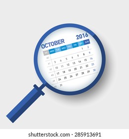 October 2016 European Calendar