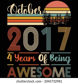 
October 2017 4 Years Of Being Awesome