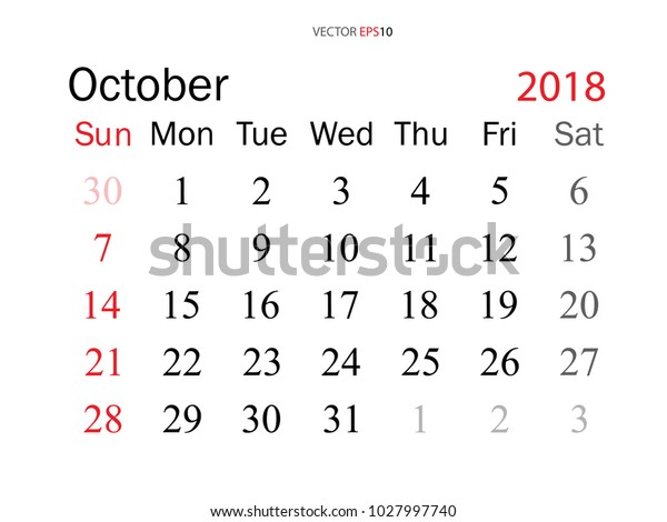 monthly 2018 calendar templates