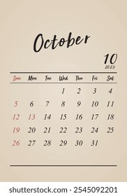 October 2025
Retro calendar
Vertical