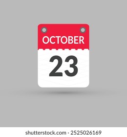 Calendario del 23 de octubre Fecha, Mes icono