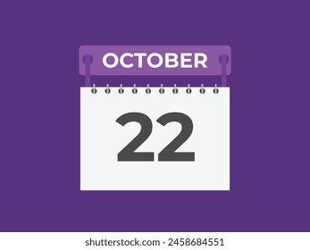 October  23 calendar reminder. 23 October  daily calendar icon template. Calendar 23 October  icon Design template. Vector illustration
