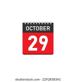 October 29 Concept Design. Vector Illustration.	
