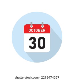 October 30 Concept Design. Vector Illustration.	