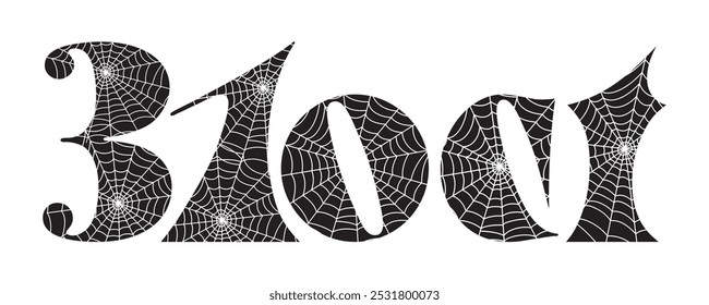 October 31. Halloween. The date. Celebration. Illustration