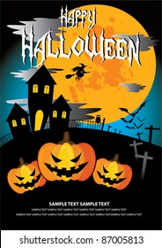 October 31 Halloween Is A Holiday Of The Year Has To Dress As A Ghost, The Carved Lantern Jack - O '- Bonfires, Telling Scary Stories And Watching Horror Movies.