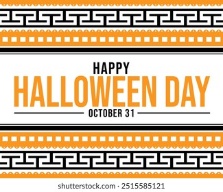 October 31 is observed as Happy Halloween Day. Happy Halloween Day background, banner, wallpaper, poster, cards. Vector EPS 10.