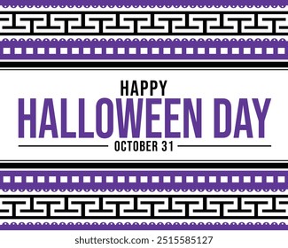 October 31 is observed as Happy Halloween Day. Happy Halloween Day background, banner, wallpaper, poster, cards. Vector EPS 10.