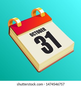 October 31 on Red Calendar