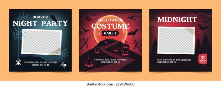 October 31 social media instagram template