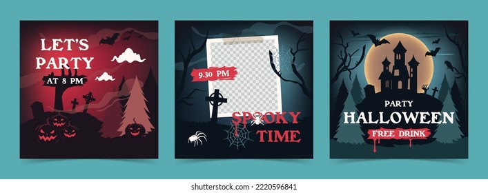 October 31 social media instagram template