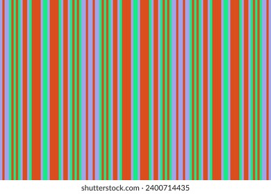 October background seamless pattern, customizable lines fabric textile. Thanksgiving vertical stripe texture vector in orange and blue colors.