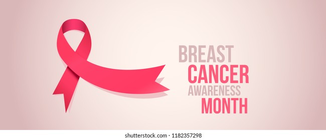 October Breast Cancer Awareness Month Poster Stock Vector (Royalty Free ...