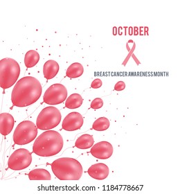 October: breast cancer awareness month, annual campaign to increase awareness of the disease. 