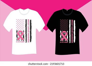 In October Breast Cancer Awareness T Shirt Design