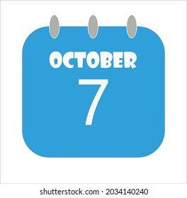 October Calendar Date Icon, Event Date Icon, Calendar Date, Icon Design Vector Graphic