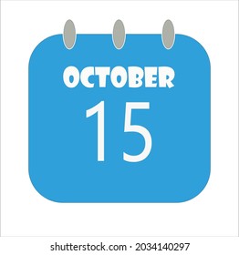 October Calendar Date Icon, Event Date Icon, Calendar Date, Icon Design Vector Graphic